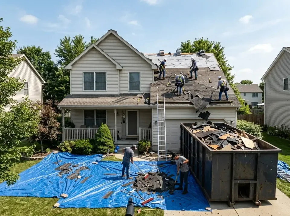 roof-replacement-debris-remova-004 — frequently asked questions, Cheapest Dumpster Rentals in Jerome, IL